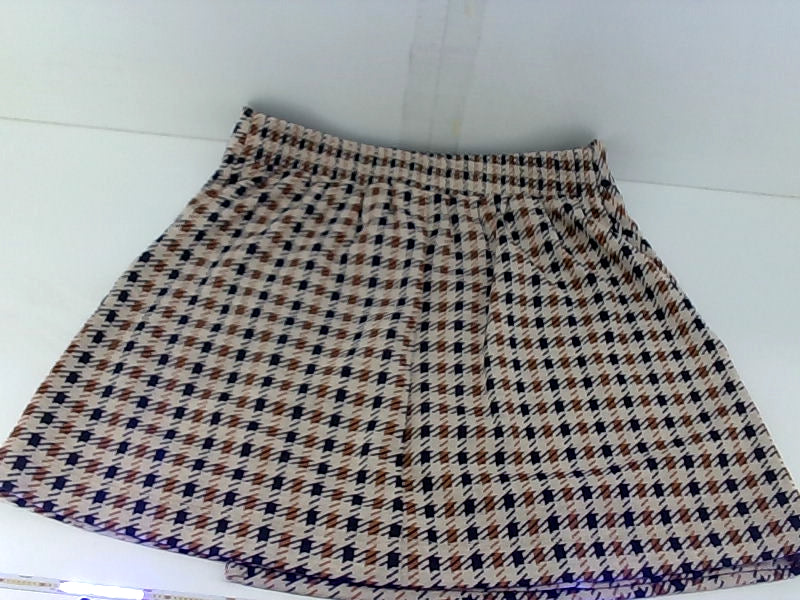 Cefian Plaid Button-End Skirt for Women - Small