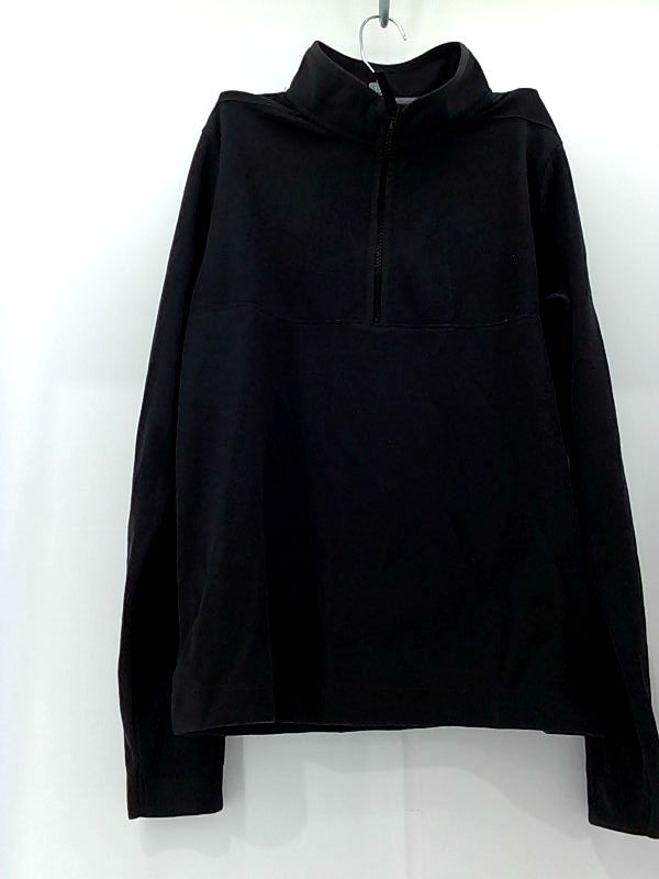 Nike Boys Dri Fit Black 1/4 Zip Pullover Hoodie - Size Large