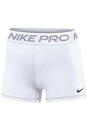 Nike Women's Pro 365 3 Inch Shorts (Medium, White)