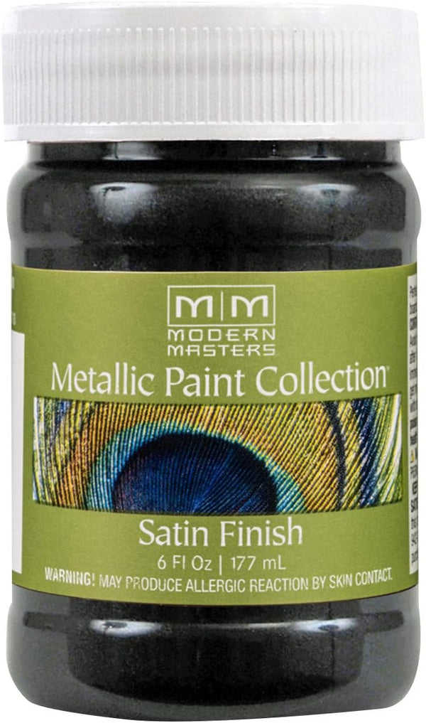 Modern Masters Black Pearl Metallic Paint 6 Oz Water Based Decorative Paint