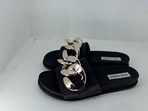 Steve Madden Womens Delay Slide Sandal Open Toe Casual Slides Color Black Size 5.5