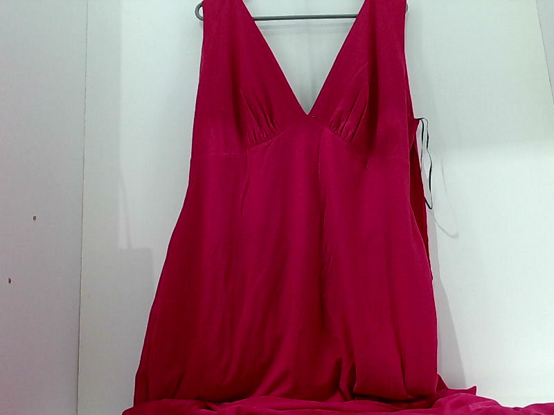 Shopper Beats Women's Hot Pink Sleeveless Casual Dress, Size 3X-Large