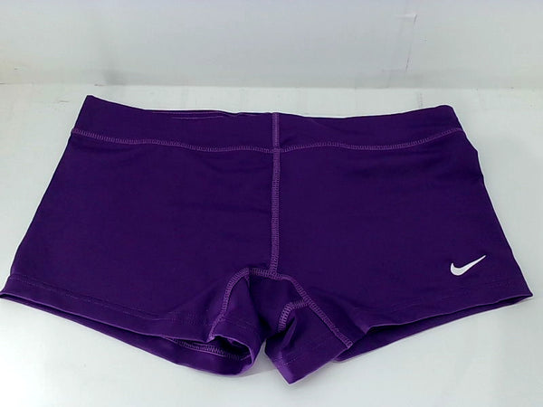 Nike Womens Volleyball Game Active Shorts Color Purple Size Large