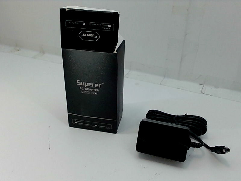 Superer AC Adapter Power Supply Charger - Black