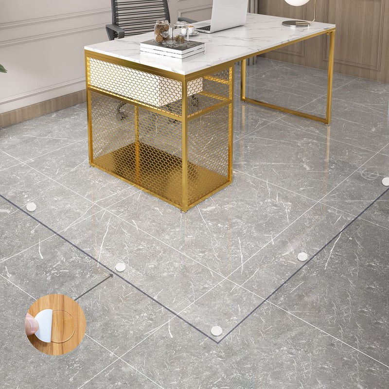 Mm Melisen Glass Floor Mat For Office Chair Transparent Plastic Non-Skid Waterproof Floor Runners Indoor/Outdoor Hard Flooring Runner Heavy Duty Protector (47.2 X 98.4in/120cm X 250cm)