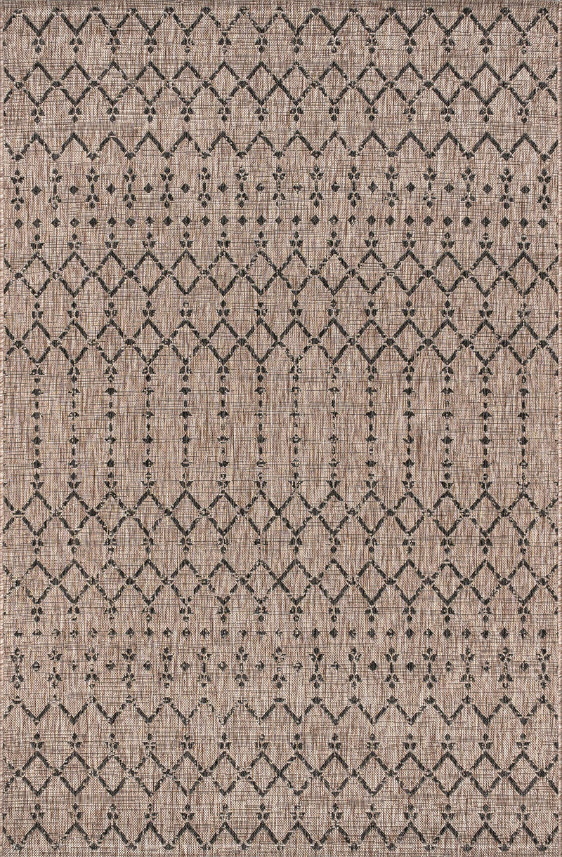 Jonathan Y Ourika Moroccan Geometric Rug 8x10 Indooroutdoor Natural & Black