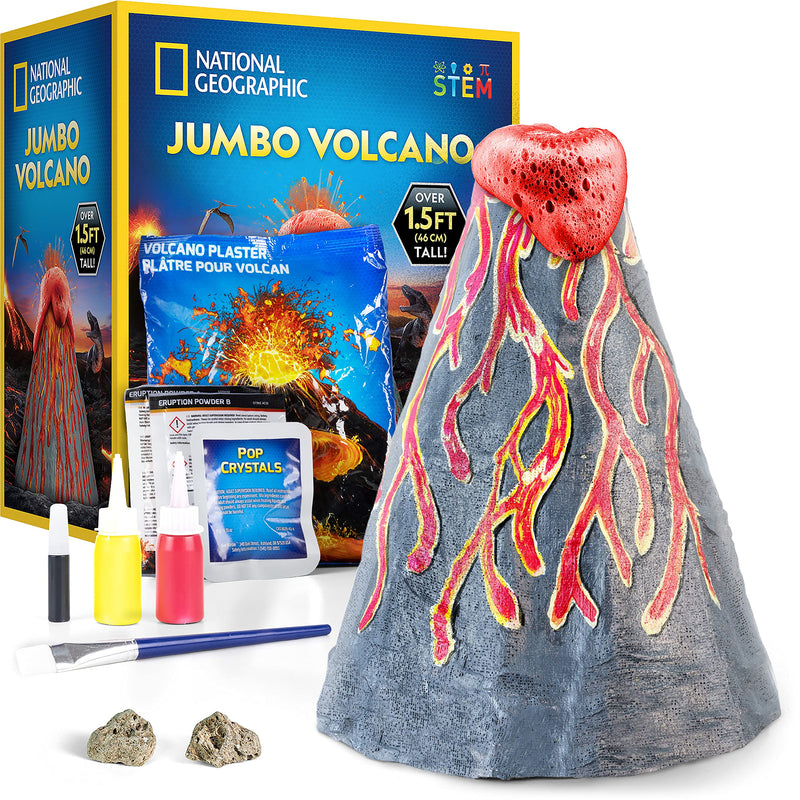 National Geographic 18 Inches Giant Volcano Science Kit Eruptions Experiments