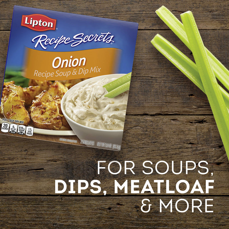 Soup Secrets Lipton Recipe Soup And Dip Mix For A Delicious Meal Onion Great With Your Favorite Recipes 2 Oz Pack Of 24