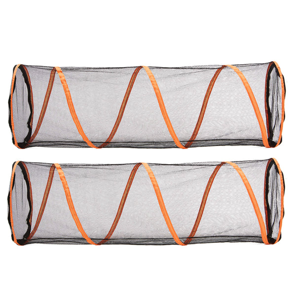 Alfa Gear Folding Mesh Tunnel for Cats, Indoor/Outdoor Play, 2 Pcs