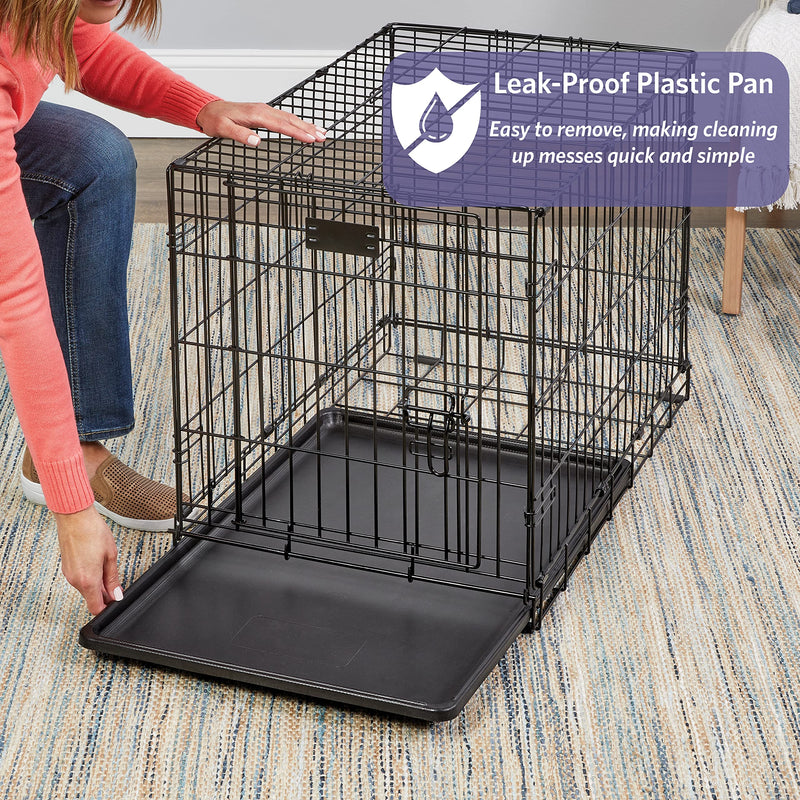 Midwest Homes Icrate Dog Crate Leak Proof Pan Divider Panel Patented Features