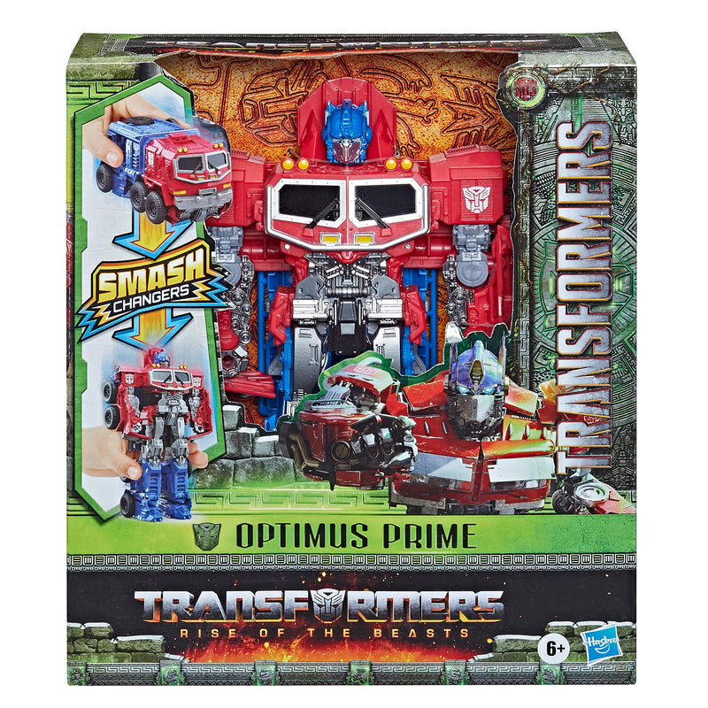 Transformers Rise of the Beasts Smash Changer Optimus Prime 9 Action Figure