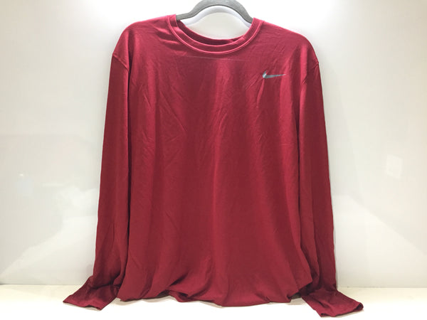 Nike Men's Core Legend 2.0 Long Sleeve DRI-FIT T-Shirt - XL - Red
