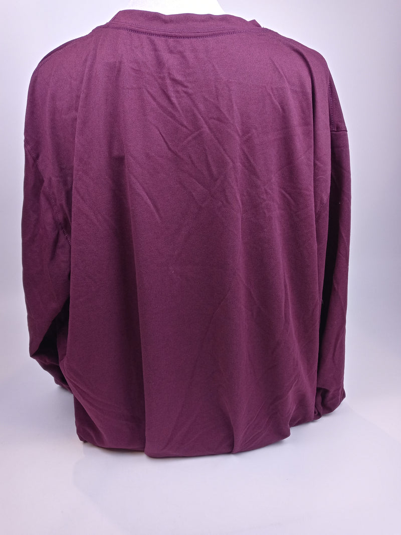 Nike Men Legend Long Sleeve Training Top Maroon Grey X Large