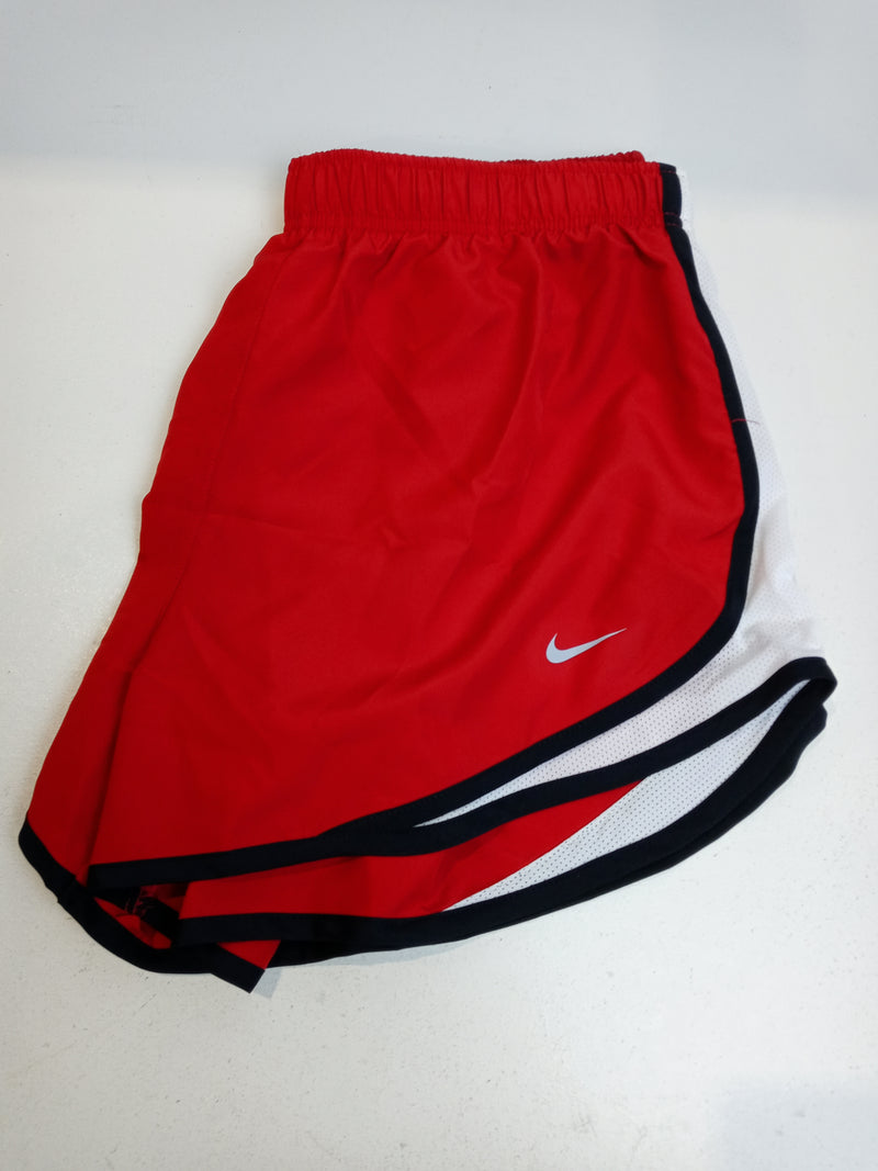 Nike Women's Dri-fit Tempo Track 3.5 Short (Sport Red/White/Black/Wolf Grey, Large)