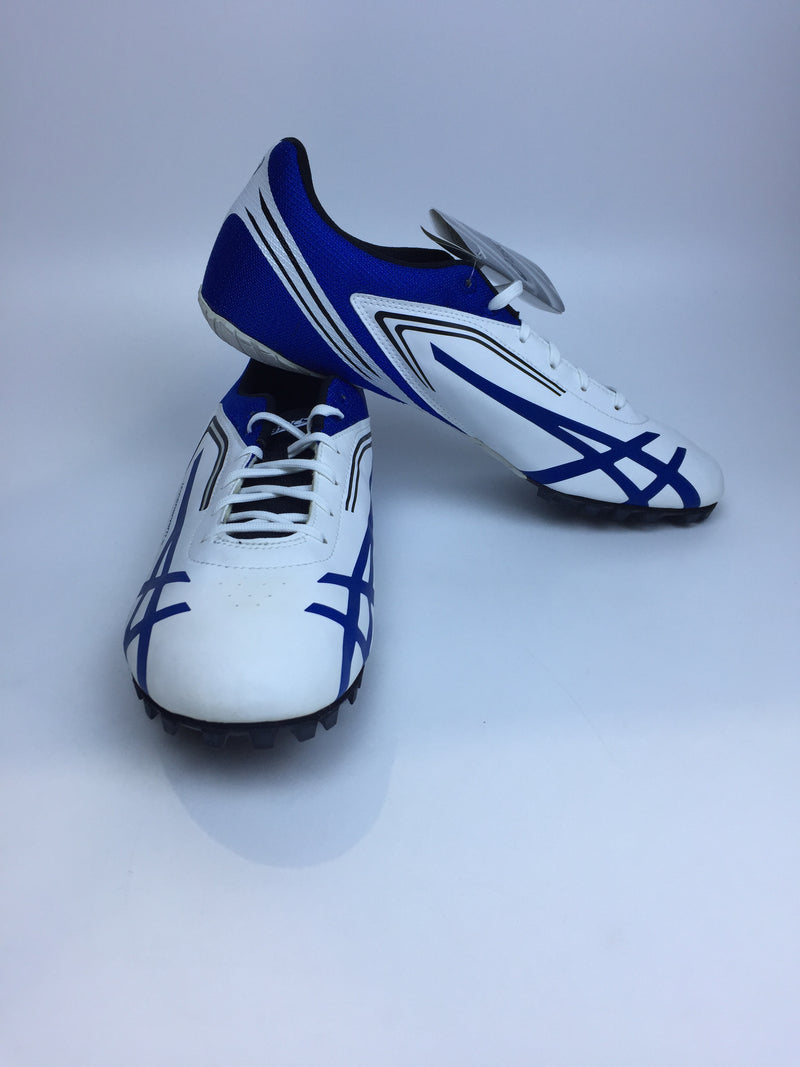 Asics Mens Athletic Shoes (Running) Hypersprint 5 White Black Blue 12 Medium US