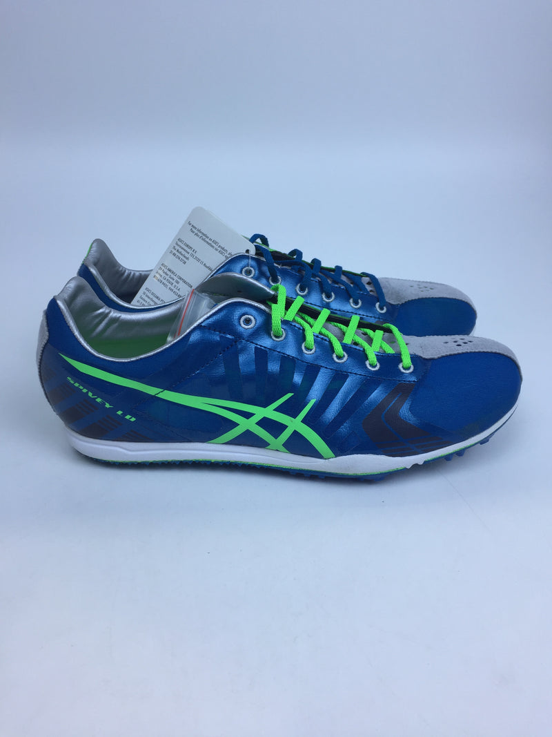 ASICS Men Spivey LD Track Neon Green Quick Silver 7 Medium US Pair of Shoes