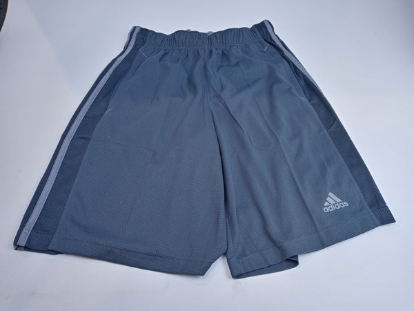 Adidas Men Essentials 3 Stripe Shorts Dark Onix Tech Grey Small