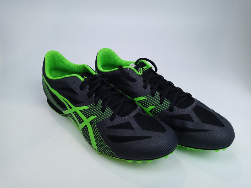 ASICS Men Hyper MD 6 Track Charcoal Flash Green Onyx 12.5 Medium US Pair of Shoes