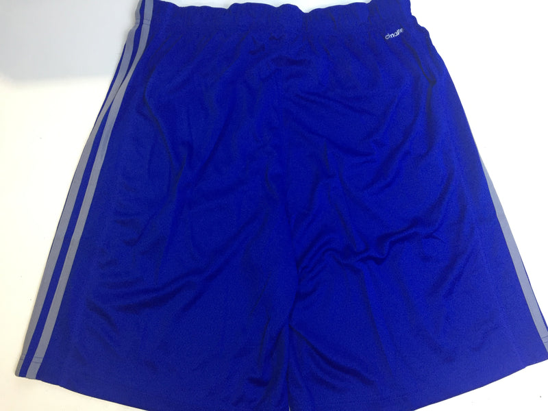 adidas Men's Essentials 3-Stripe Shorts, Collegiate Royal/Collegiate Royal/Grey, Large