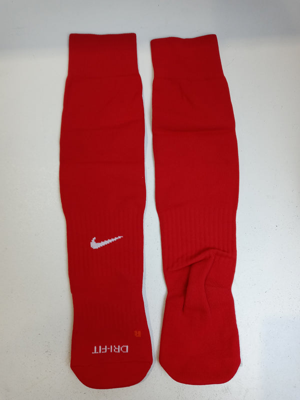 Unisex Nike Classic II Cushion Over-the-Calf Football Sock, University Red/Black, X-Small