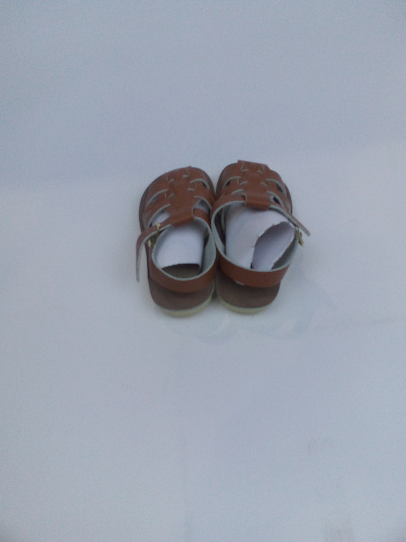 Salt Water Sandal Shoes Sunsan Sailors Little Kid Tan 7 Toddler M Pair of Shoes