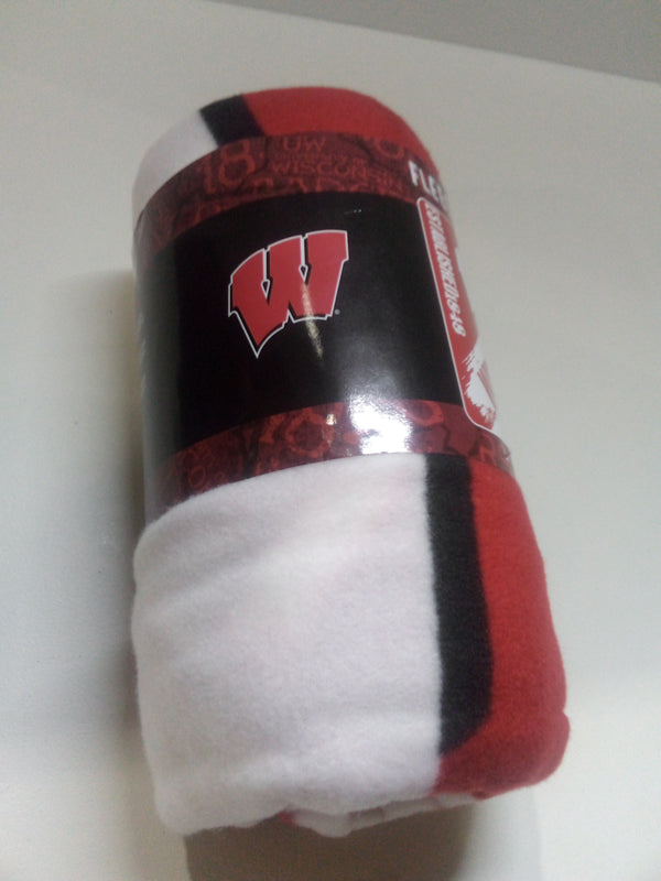Wisconsin Northwest NCAA Unisex Fleece Throw Blanket 50''X60"