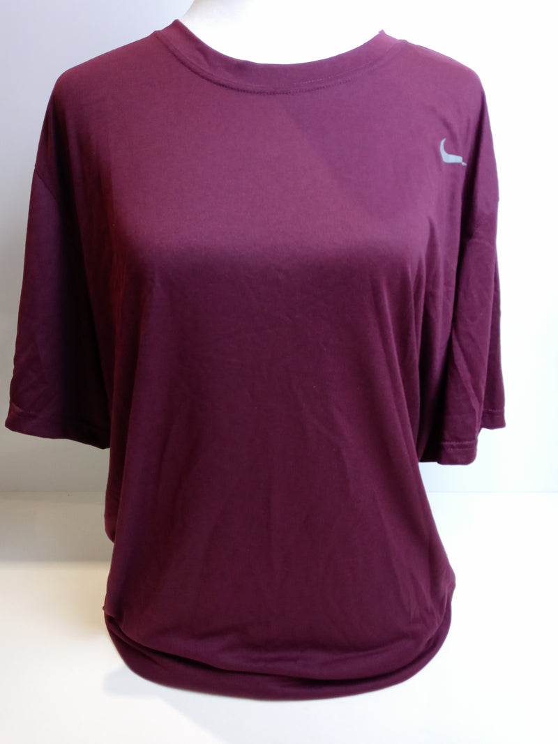 Nike Mens Shirt Short Sleeve Legend (XX-Large, Maroon)