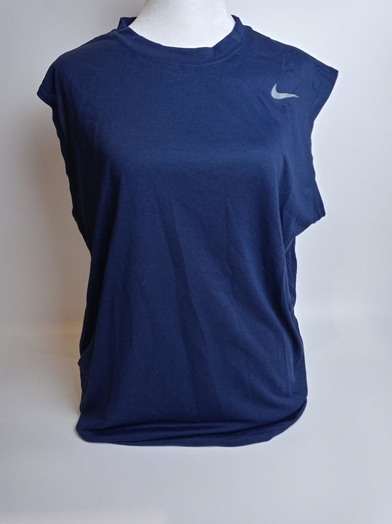 Nike Mens Legend Dri Fit Sleeveless T Shirt (Large, Navy)