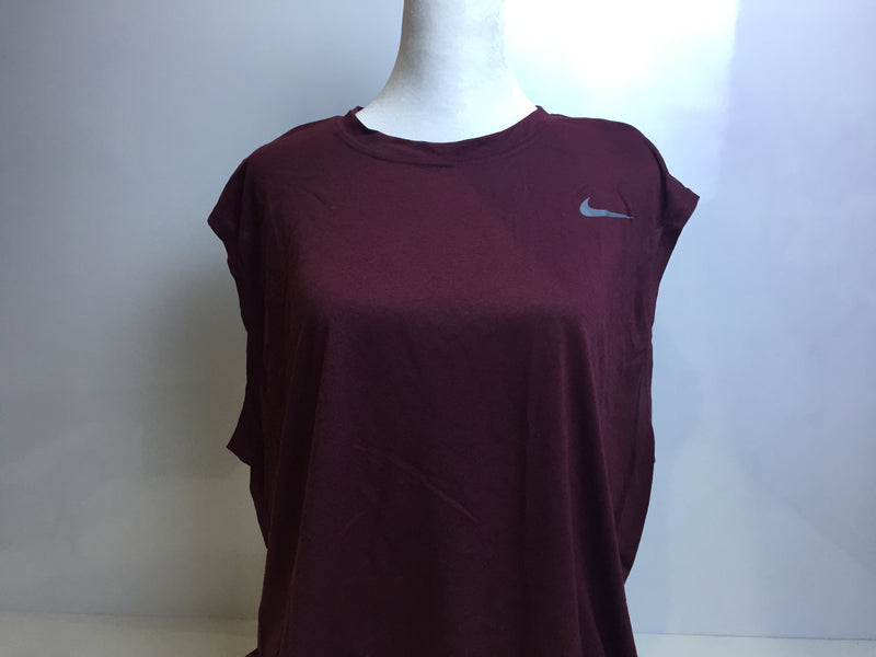 Nike Legend Sleeveless Shirt (XL, Deep Maroon/Cool Grey)