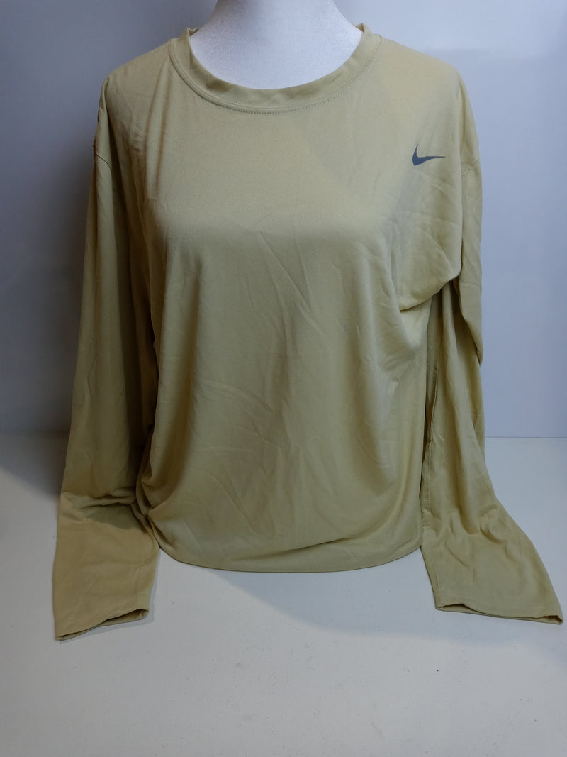 Nike Mens Legend Long Sleeve Tee (XX-Large, Team Gold/Cool Gray)