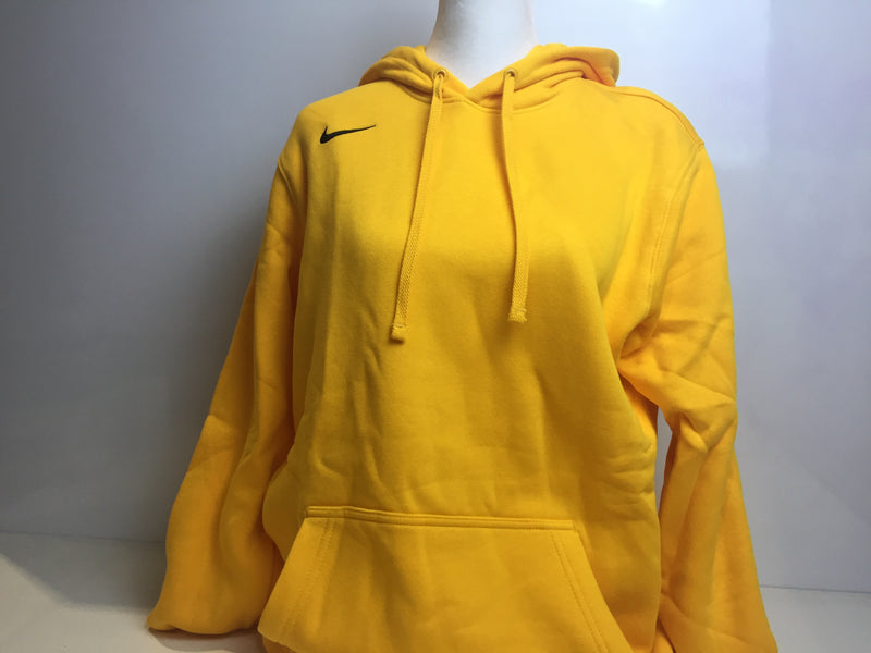 Nike Men's Pullover Fleece Club Hoodie (Medium, Bright Gold)
