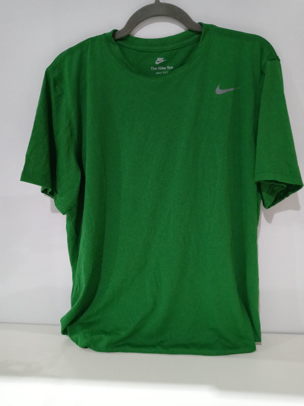 Nike Legend Short Sleeve Tee (Apple Green/Cool Grey, Large) T-Shirt