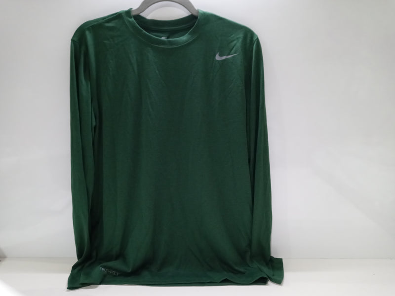 Nike Mens Legend Poly Long Sleeve Dri-Fit Training Shirt Green 727980 341 Size M