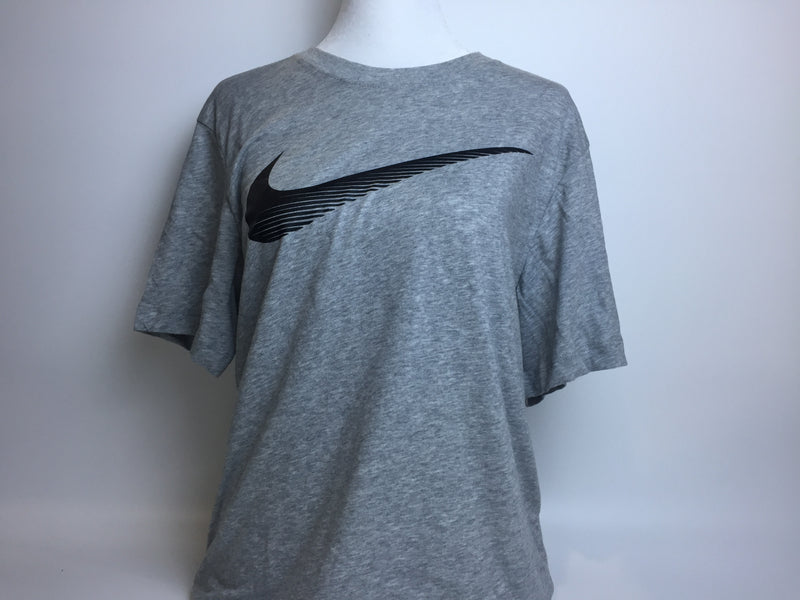Nike Men's NSW Club Tee, Dark Grey Heather/Black, Small