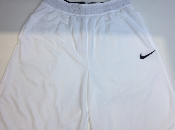 Nike Dri-FIT Icon, Men's Basketball Shorts, Athletic Shorts with Side Pockets, White/White/Black, M-T