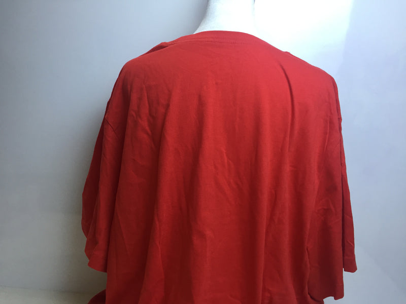 Men's Nike Sportswear Club T-Shirt, Nike Shirt for Men with Classic Fit, University Red/White, 2XL