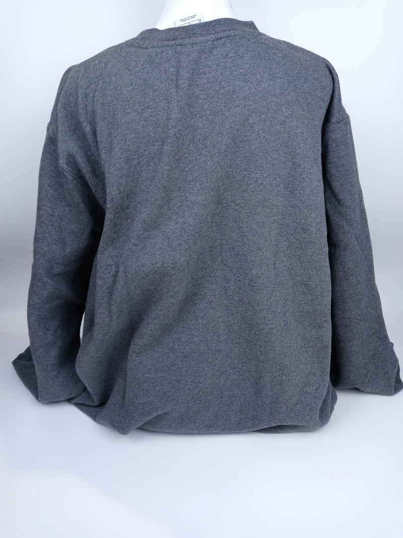 Nike Men's NSW Club Crew Charcoal Heather/White XL-T