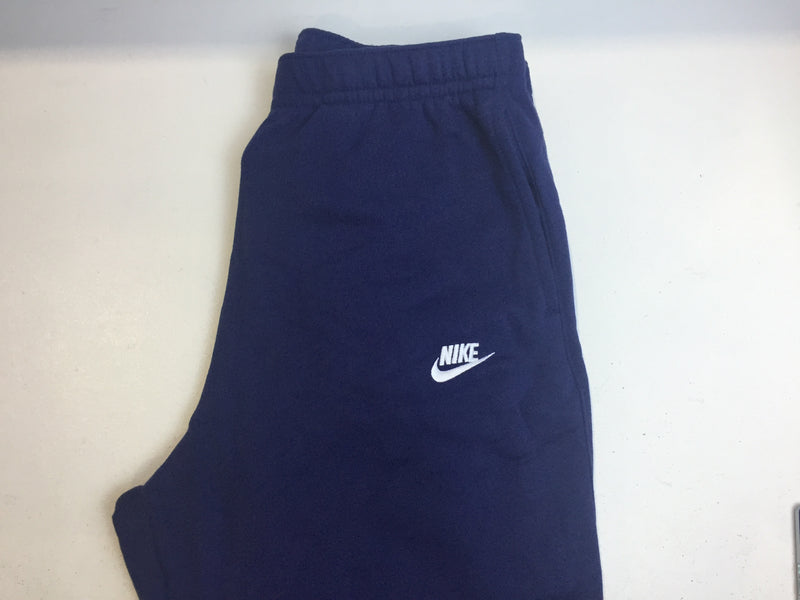 Nike Men's Club Open-Hemmed Pants Navy | Navy | White XL