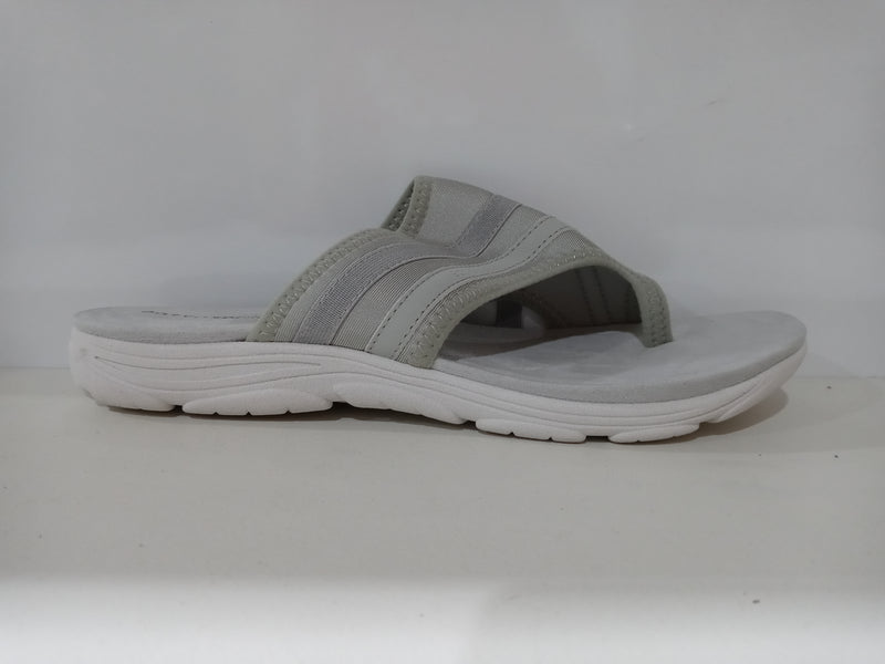 Easy Spirit Women's Lola2 Sport Sandal, Grey Fabric, 8