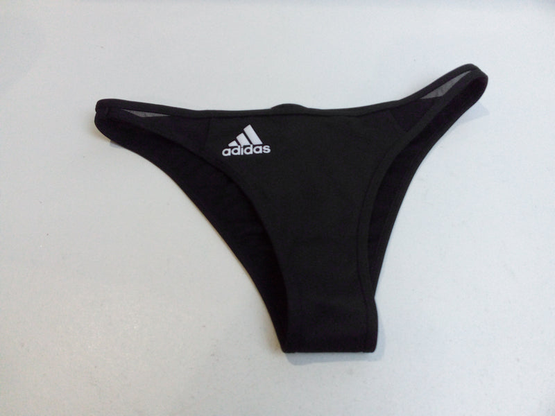 adidas Women's Sporty Bikini Bottom Black/White Medium