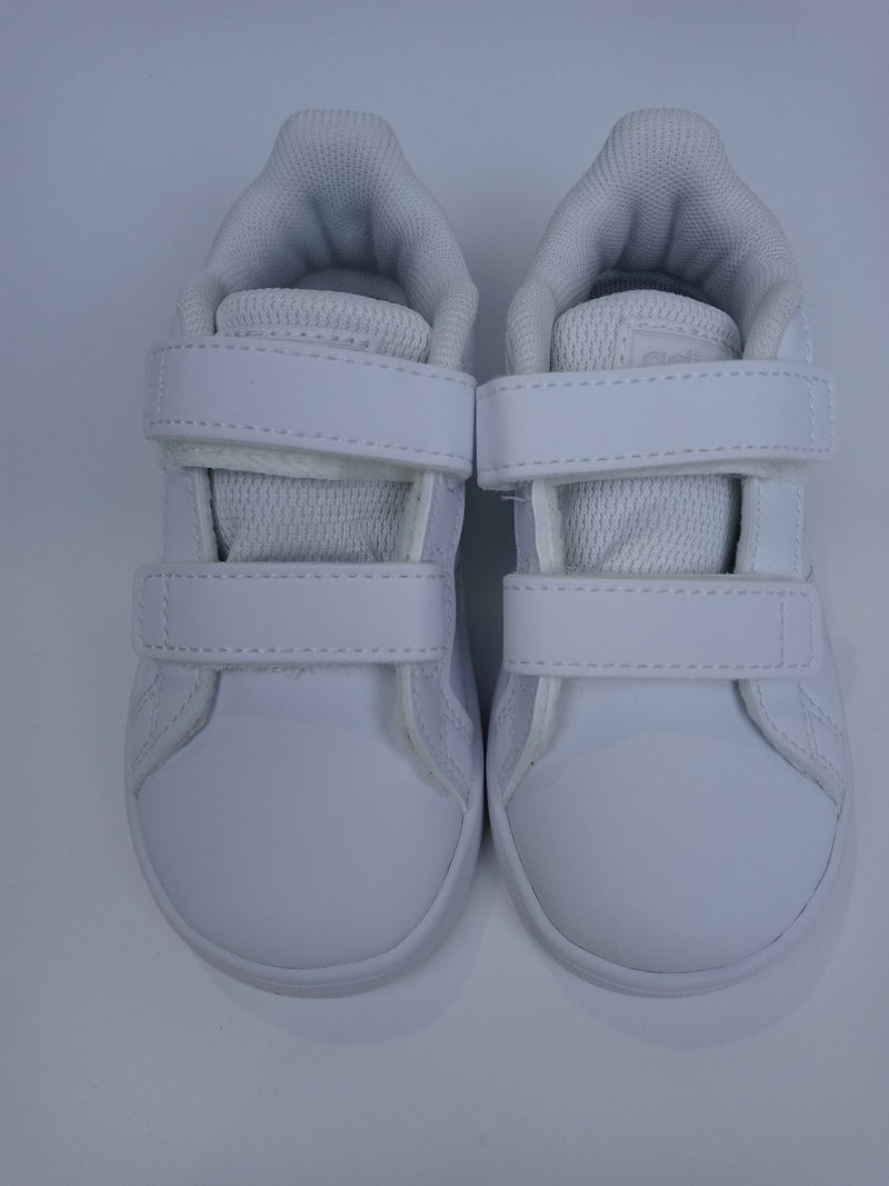 adidas baby boys Grand Court - Kids Tennis Shoe, Ftwr White/Ftwr White/Dash Grey, 6.5 Toddler US
