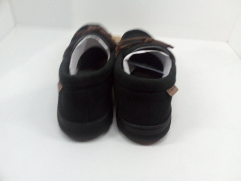 Dearfoams Men's Moccasin Slipper Black small 7 Pair Of Shoes
