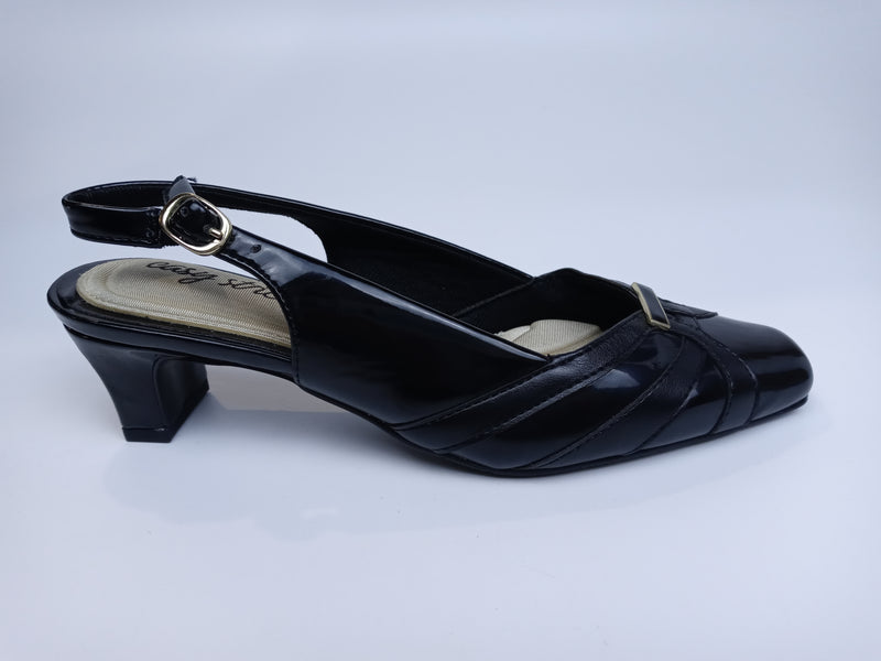 Easy Street Women's Pump Black Patent 8 W Us Pair of Shoes
