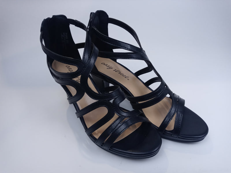 Easy Street Women's Heeled Sandal Black 6 Pair Of Shoes