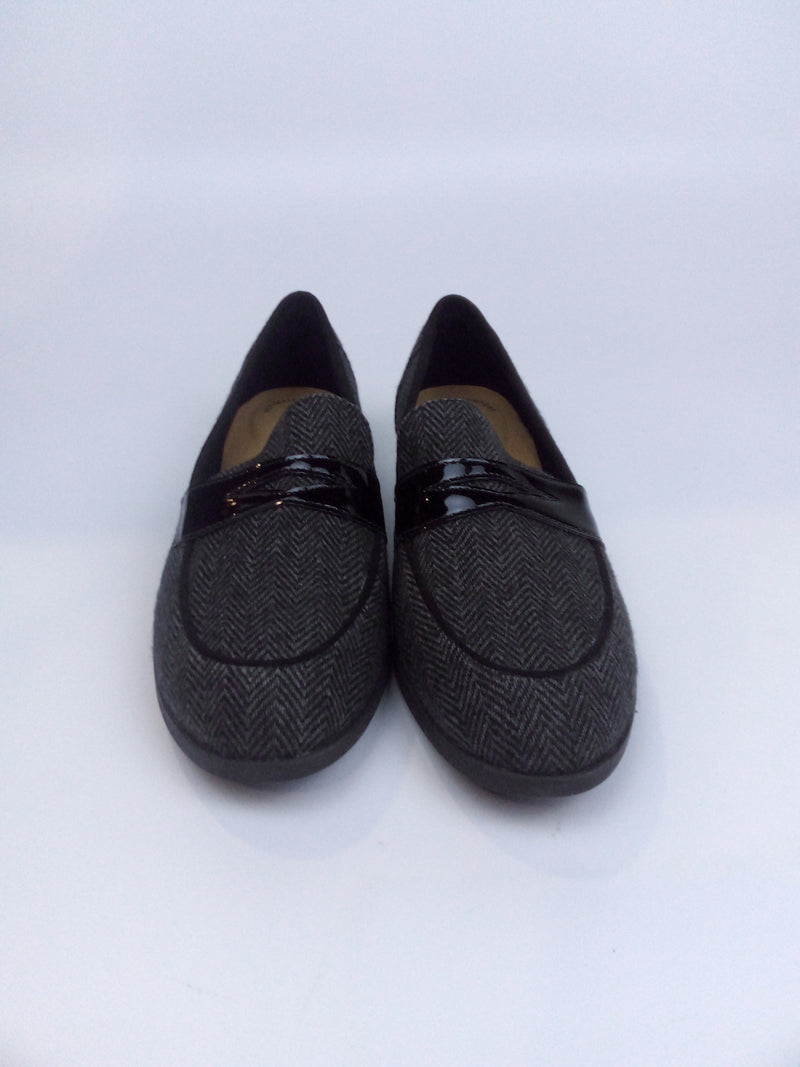 Clarks New Women's Trish Rose Loafer Black Combination 8.5 Pair of Shoes