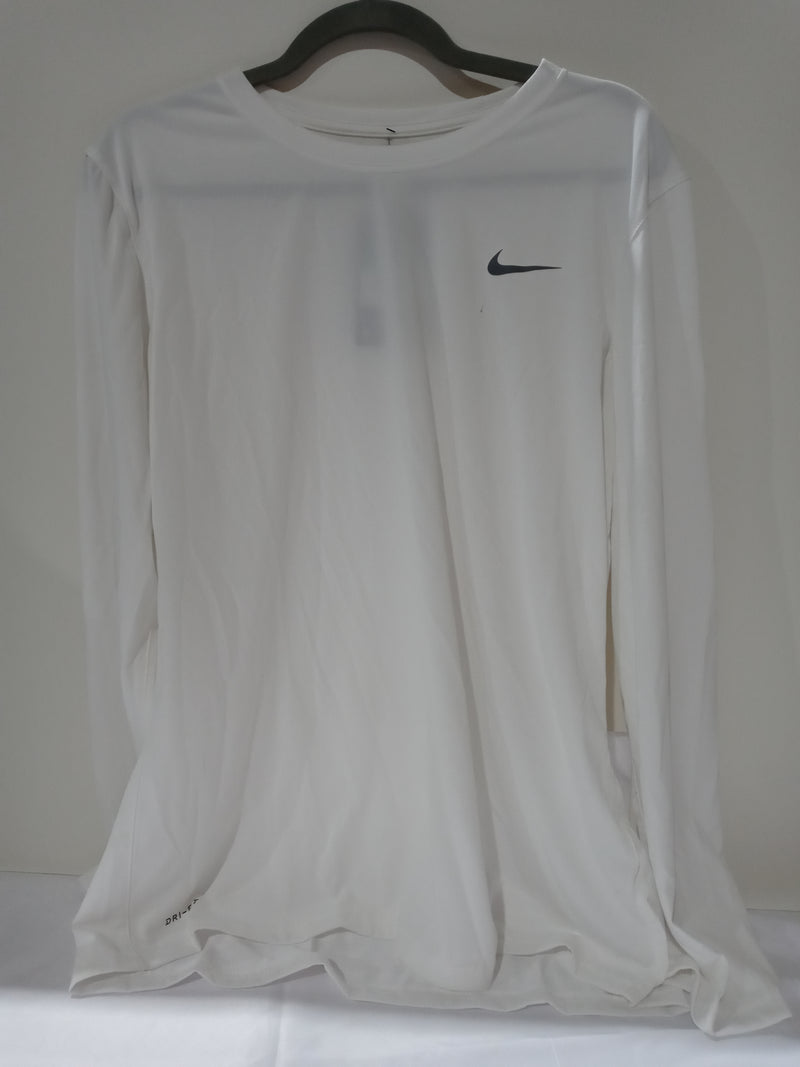 Nike Women's Legend L/S T SP20 TOP - White/White/Cool Grey - XL