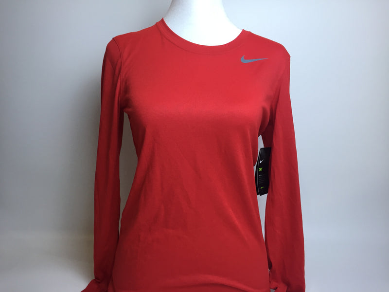Nike Women's Legend L/S T SP20 TOP - University RED/University RED/Cool Grey - XS