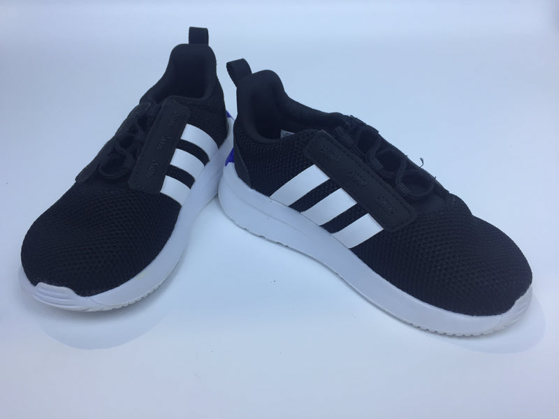 adidas Unisex-Baby Racer TR21 Running Shoe, Black/White/Sonic Ink, 9.5 Toddler