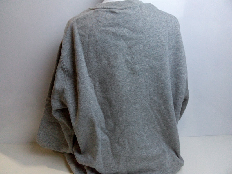 Nike Club Fleece Crew Men's Sweatshirt Crewneck (Heather Grey, Large)