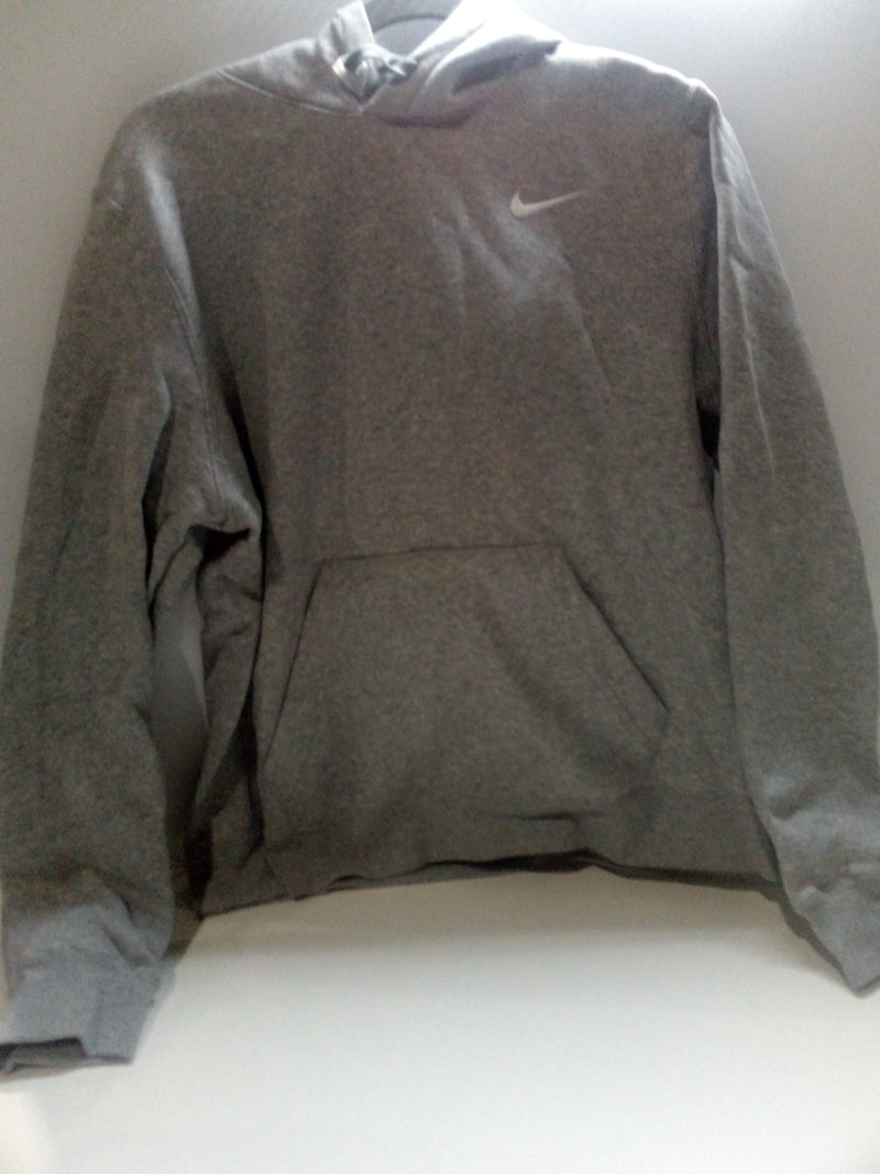 Nike Womens Pullover Fleece Hoodie (Grey, Large)